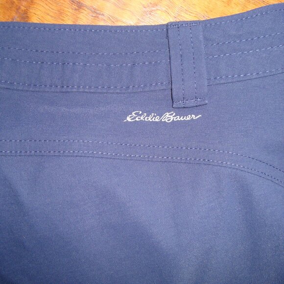 Eddie Bauer Nylon Capri Pants Navy Blue Size 12 - Picture 5 of 7